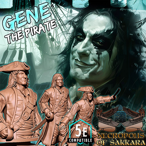 Gene the Pirate - Fantasy collectors Miniature and Bust